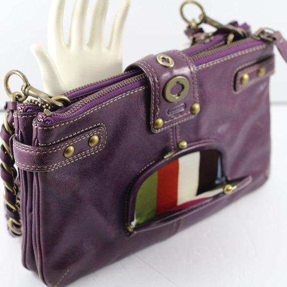 **SOLD**Coach - Legacy Bridget Bag - Limited Edition. Purple Leather. - Picture 8 of 16
